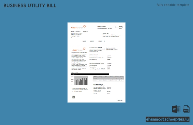Beispielrechnung von Ambit Energy für Unternehmen (Vorschau)